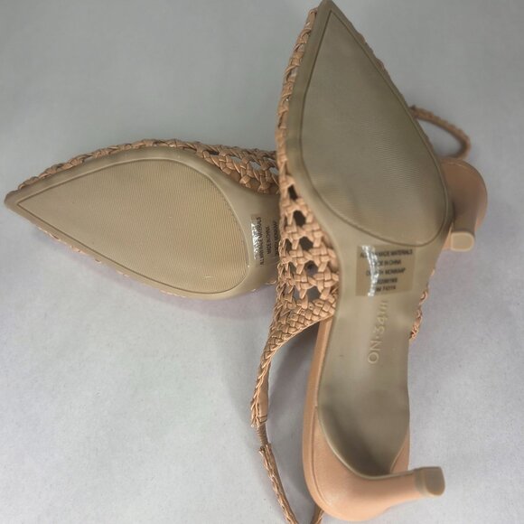 NWT On 34th Women's Monikaa Pointed-Toe Pumps - Walnut Woven - Picture 5 of 7